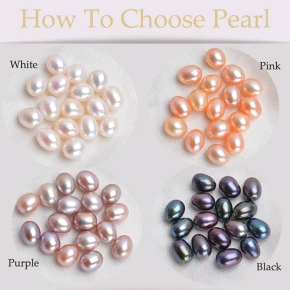 NEW Natural Pearl Sterling Silver S925 Necklace - Picture 6 of 6